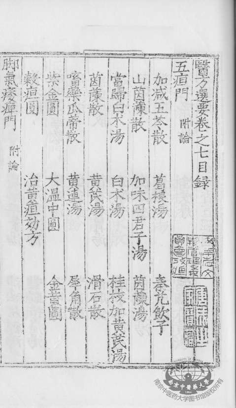 医方选要  卷7